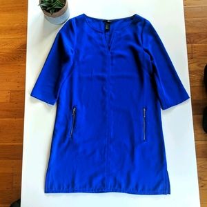 H&M: Blue Sheath Dress with Pockets!